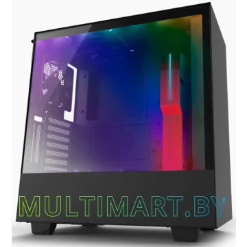 Корпус NZXT H500i CA-H500W-BR (черный/красный)